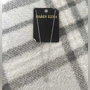 NWT Sparkly Moon Necklace